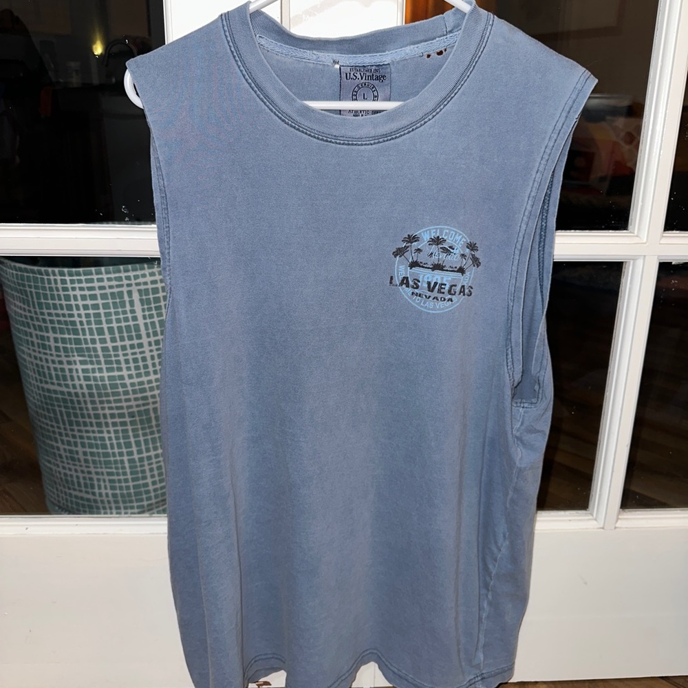 Vintage Las Vegas tank top in size L. The collar does have a few small holes